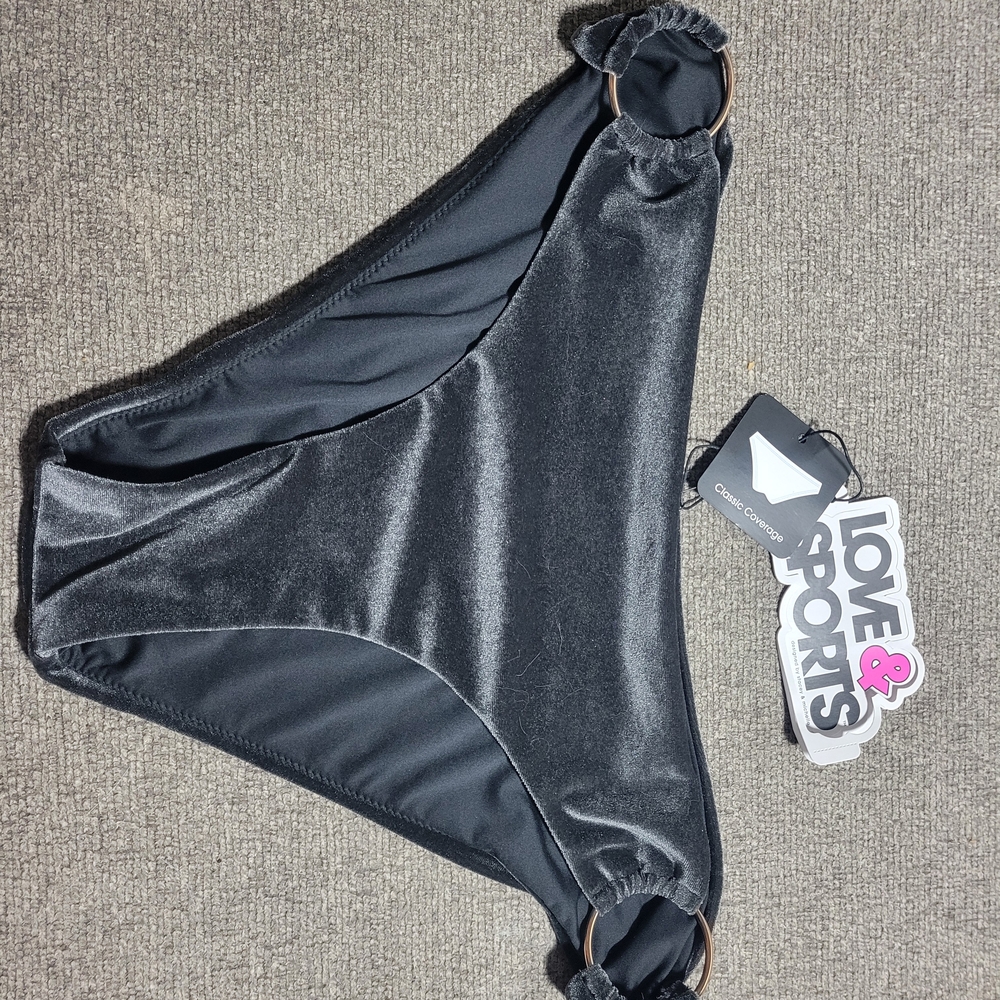 Love & Sports Black Bikini Bottom